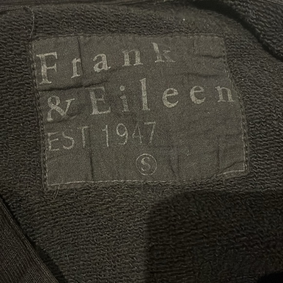 Frank & Eileen PATRICK Popover Henley TRIPLE FLEECE Black NWOT - Picture 10 of 16